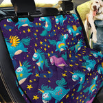 Night Star Unicorn Pattern Print Pet Car Back Seat Cover