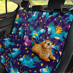 Night Star Unicorn Pattern Print Pet Car Back Seat Cover