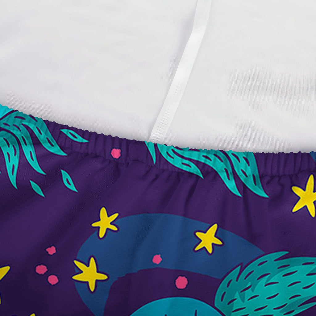 Night Star Unicorn Pattern Print Sofa Cover