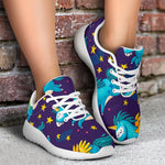 Night Star Unicorn Pattern Print Sport Shoes GearFrost
