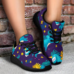 Night Star Unicorn Pattern Print Sport Shoes GearFrost
