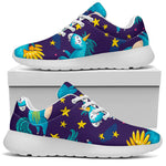 Night Star Unicorn Pattern Print Sport Shoes GearFrost