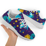 Night Star Unicorn Pattern Print Sport Shoes GearFrost