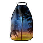Night Sunset Sky And Palm Trees Print Car Seat Organizers