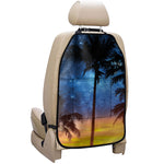 Night Sunset Sky And Palm Trees Print Car Seat Organizers