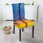 Night Sunset Sky And Palm Trees Print Dining Chair Slipcover