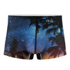 Night Sunset Sky And Palm Trees Print Men's Boxer Briefs