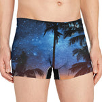 Night Sunset Sky And Palm Trees Print Men's Boxer Briefs