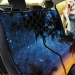 Night Sunset Sky And Palm Trees Print Pet Car Back Seat Cover