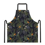 Night Tropical Hawaii Pattern Print Apron