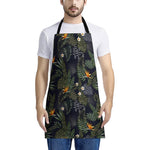 Night Tropical Hawaii Pattern Print Apron