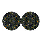 Night Tropical Hawaii Pattern Print Car Coasters