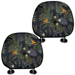 Night Tropical Hawaii Pattern Print Car Headrest Covers