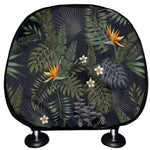 Night Tropical Hawaii Pattern Print Car Headrest Covers