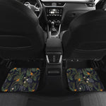 Night Tropical Hawaii Pattern Print Front and Back Car Floor Mats