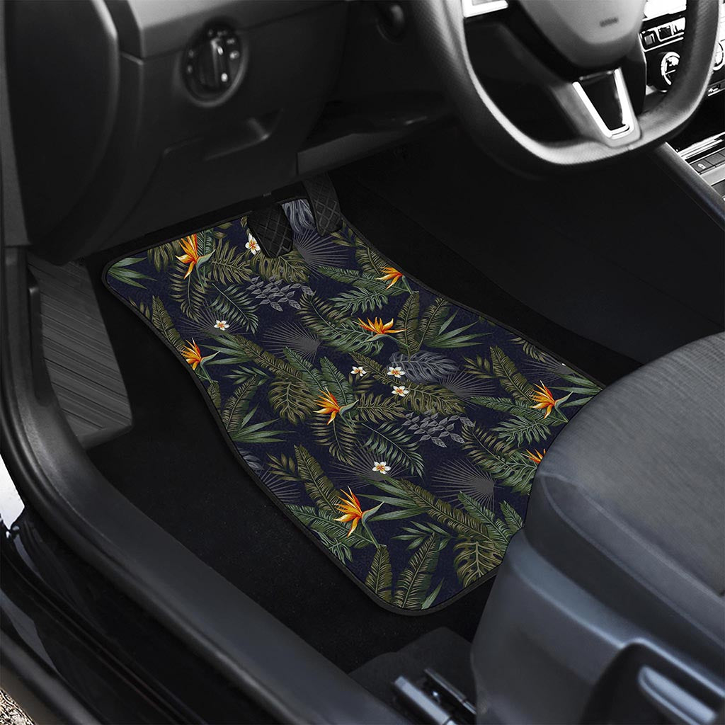 Night Tropical Hawaii Pattern Print Front Car Floor Mats