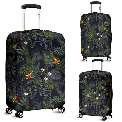Night Tropical Hawaii Pattern Print Luggage Cover GearFrost