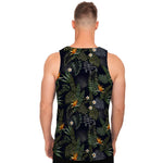 Night Tropical Hawaii Pattern Print Men's Tank Top