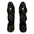 Night Tropical Hawaii Pattern Print Muay Thai Shin Guards