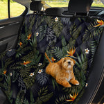 Night Tropical Hawaii Pattern Print Pet Car Back Seat Cover