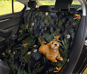 Night Tropical Hawaii Pattern Print Pet Car Back Seat Cover