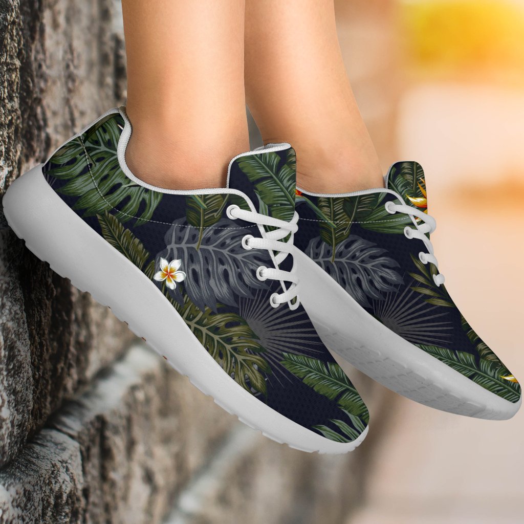 Night Tropical Hawaii Pattern Print Sport Shoes GearFrost