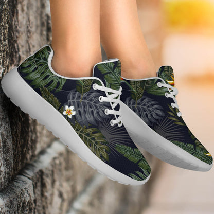 Night Tropical Hawaii Pattern Print Sport Shoes GearFrost