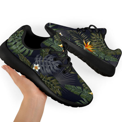 Night Tropical Hawaii Pattern Print Sport Shoes GearFrost