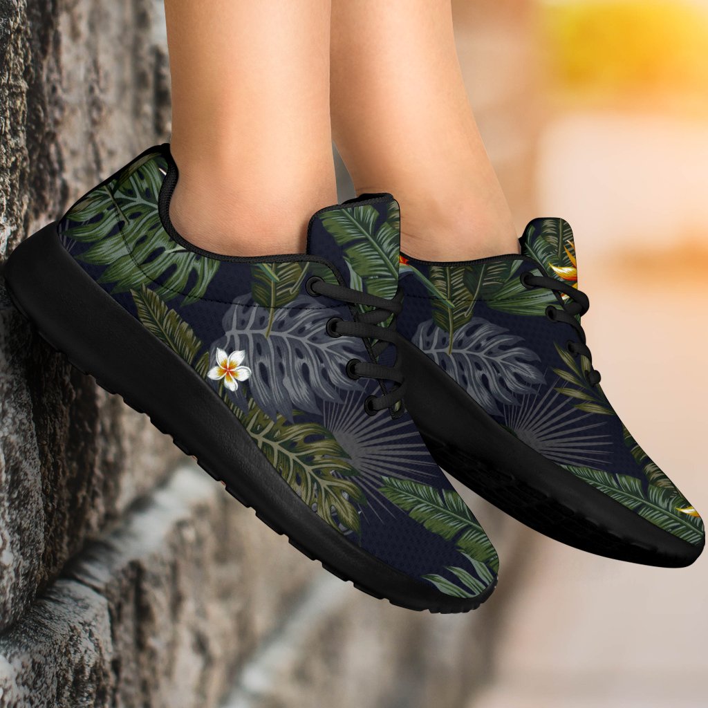 Night Tropical Hawaii Pattern Print Sport Shoes GearFrost
