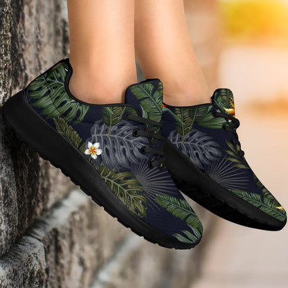 Night Tropical Hawaii Pattern Print Sport Shoes GearFrost
