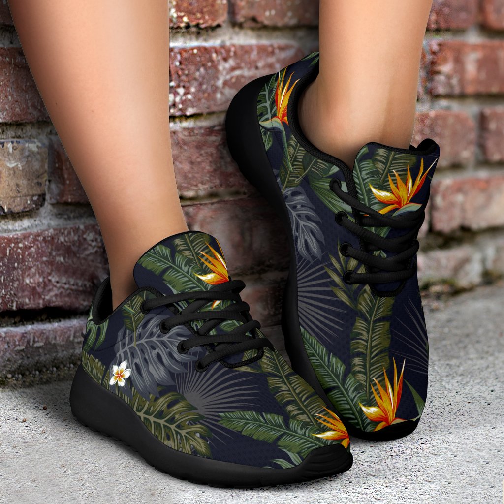 Night Tropical Hawaii Pattern Print Sport Shoes GearFrost