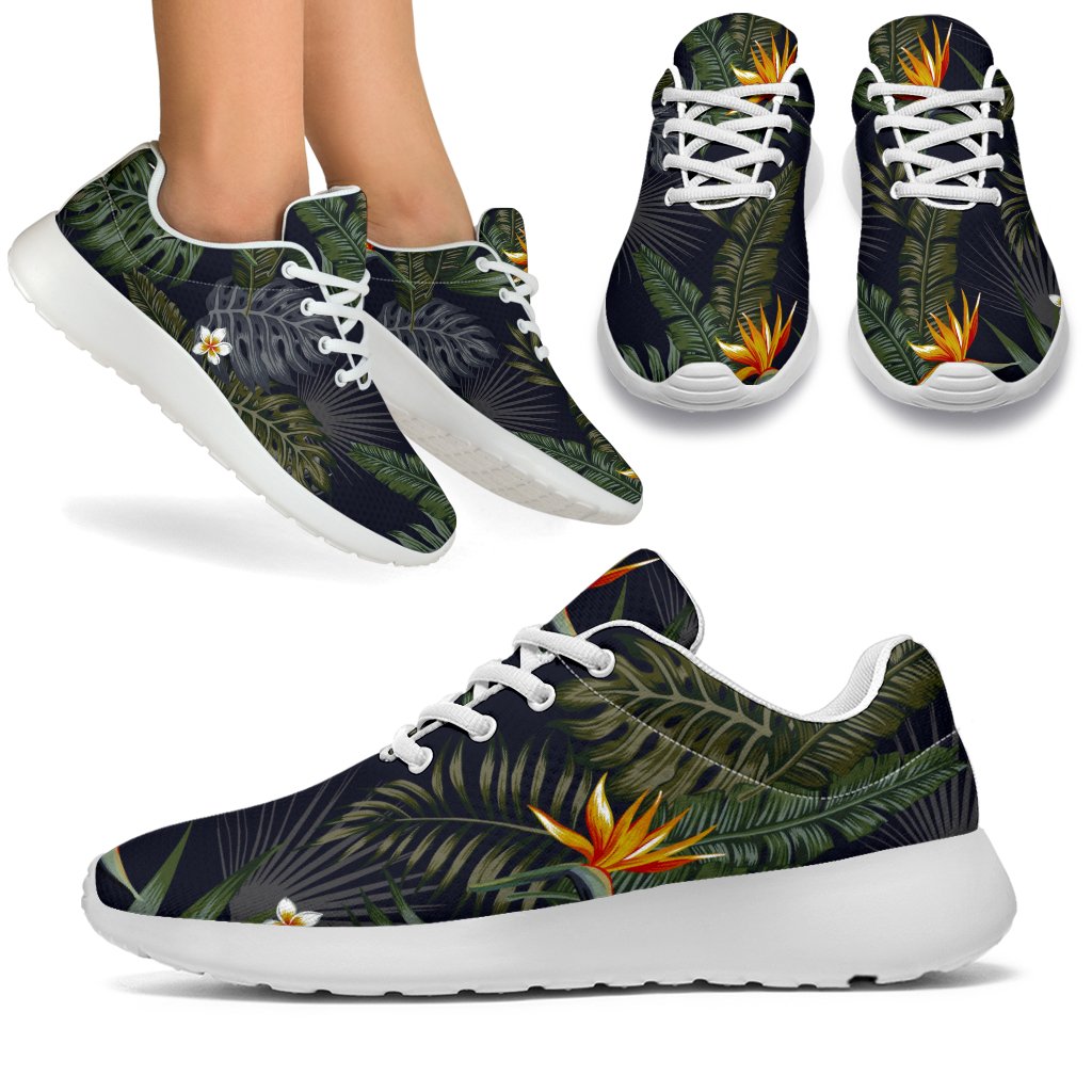 Night Tropical Hawaii Pattern Print Sport Shoes GearFrost