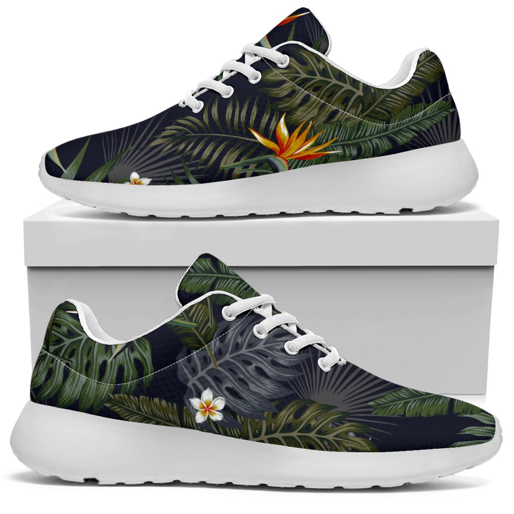Night Tropical Hawaii Pattern Print Sport Shoes GearFrost