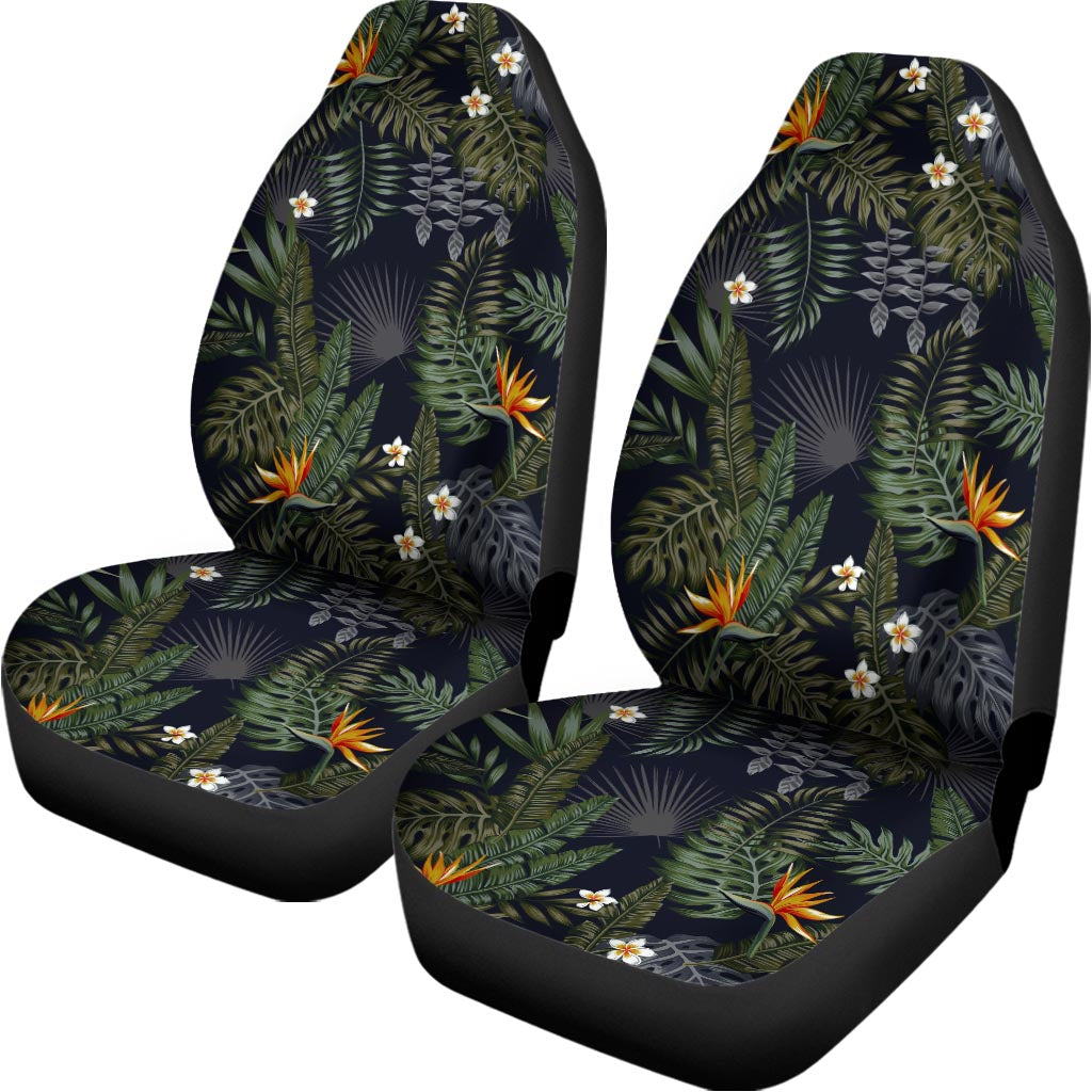 Night Tropical Hawaii Pattern Print Universal Fit Car Seat Covers