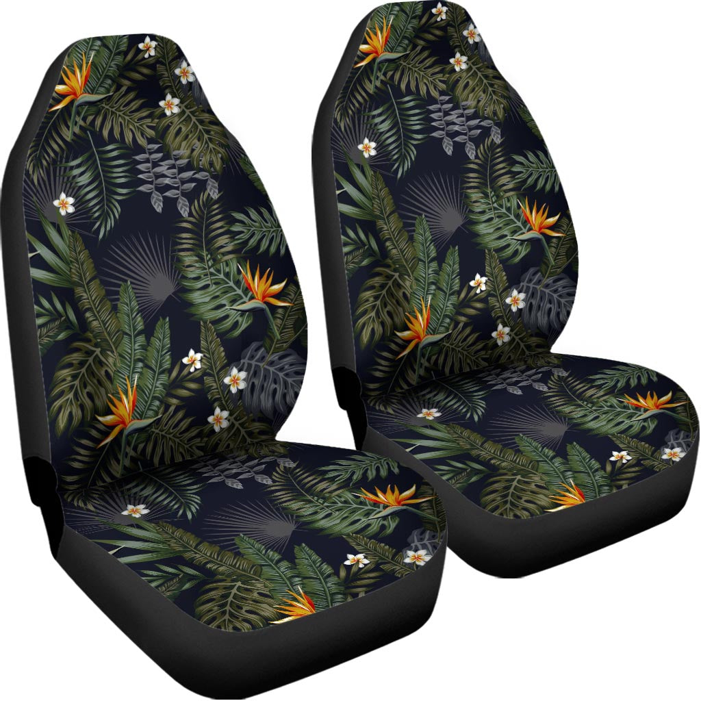 Night Tropical Hawaii Pattern Print Universal Fit Car Seat Covers