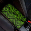 Night Tropical Palm Leaf Pattern Print Car Center Console Cover