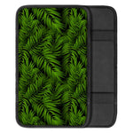 Night Tropical Palm Leaf Pattern Print Car Center Console Cover