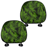 Night Tropical Palm Leaf Pattern Print Car Headrest Covers