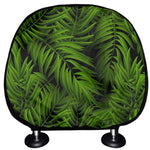 Night Tropical Palm Leaf Pattern Print Car Headrest Covers