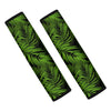 Night Tropical Palm Leaf Pattern Print Car Seat Belt Covers