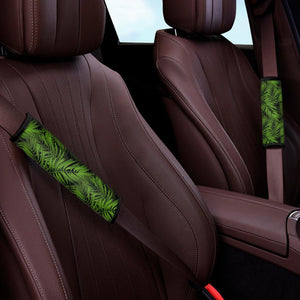 Night Tropical Palm Leaf Pattern Print Car Seat Belt Covers