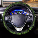 Night Tropical Palm Leaf Pattern Print Car Steering Wheel Cover