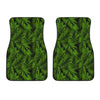 Night Tropical Palm Leaf Pattern Print Front Car Floor Mats