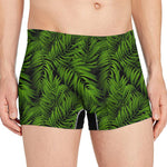 Night Tropical Palm Leaf Pattern Print Men's Boxer Briefs