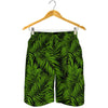 Night Tropical Palm Leaf Pattern Print Men's Shorts