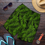 Night Tropical Palm Leaf Pattern Print Men's Shorts