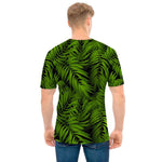 Night Tropical Palm Leaf Pattern Print Men's T-Shirt