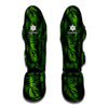 Night Tropical Palm Leaf Pattern Print Muay Thai Shin Guard