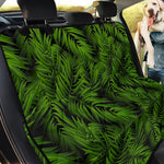 Night Tropical Palm Leaf Pattern Print Pet Car Back Seat Cover