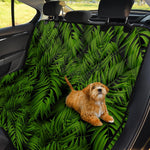 Night Tropical Palm Leaf Pattern Print Pet Car Back Seat Cover